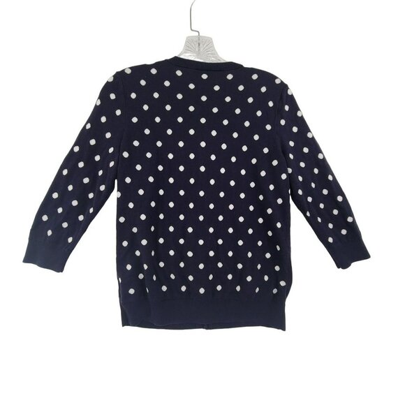 Talbot's Women's Long Sleeve Button Down Cardigan Polka Dot Size M - Picture 6 of 10